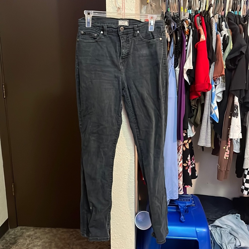 Simple black jeans
